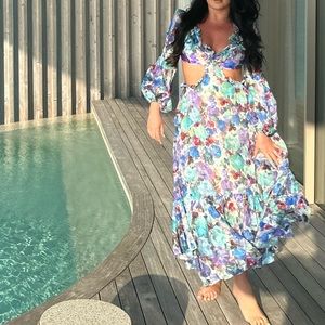 PatBO Blossom Cut Out Beach Dress